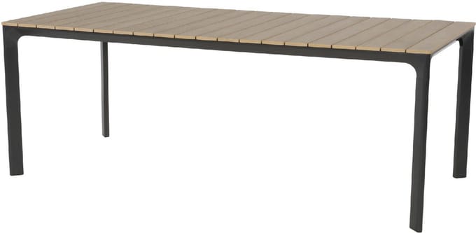 Tuintafel Arezzo 200 x90 cm - hoogte 74 cm - Antraciet