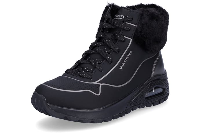 Skechers Uno Rugged Dames Sneakers 167993-bkpw - Kleur Zwart
