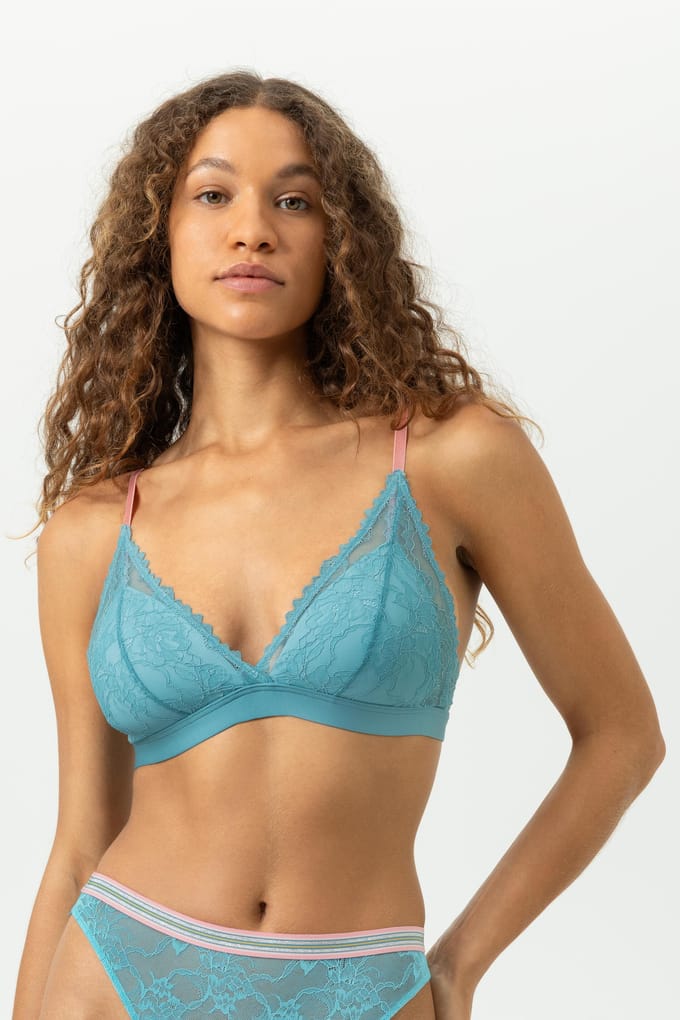 Mey Poetry Style Triangel BH Teal Dream Blauw XL