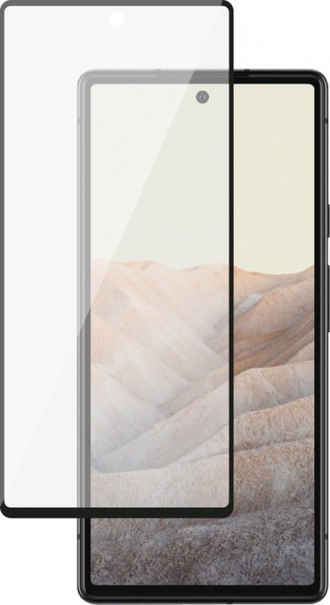 Bigben Connected, Screenprotector geschikt voor Google Pixel 6 Pro - Tempered Glass 3D & Anti-Scratch, Transparant zwart