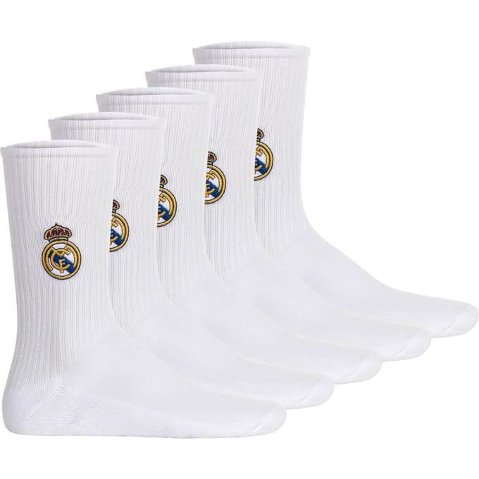 Real Madrid Sokken RM Crew Socks 5-Pack Embroidery Set van 5
