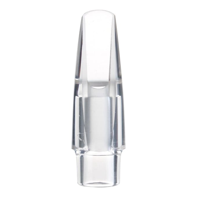 Sopraansaxofoon Transparant Mondstuk Es-mol Kristallen Mondstuk Mini Draagbaar voor Beginner Muziek alto white