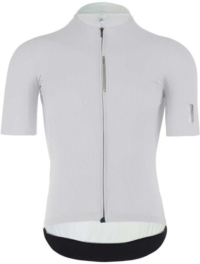 Q36.5 Pinstripe Pro Korte Mouw Wielertrui Wit XS Man