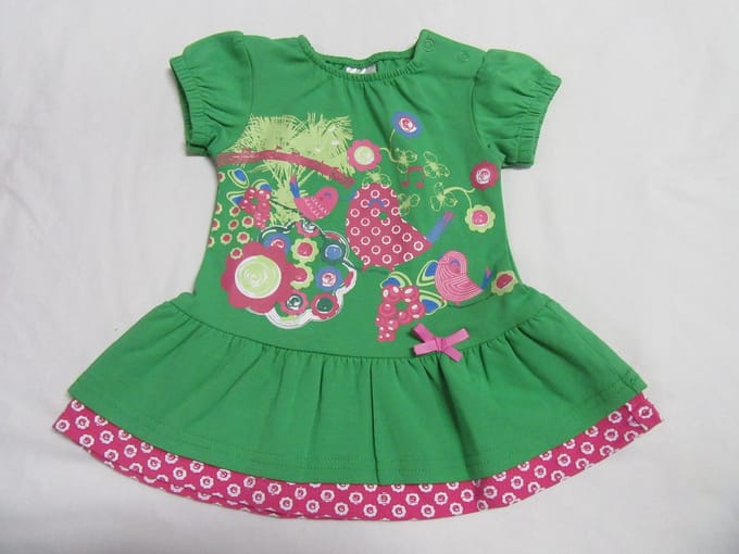 dirkje , jurk , groen , zomer , 3 maand  62