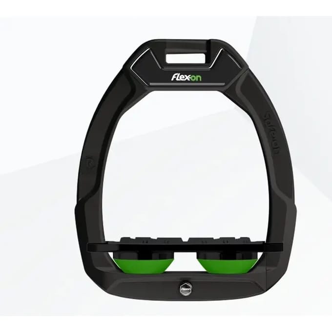 Zwart/groene platte grip veiligheidsbeugels Flex-On Safe-On