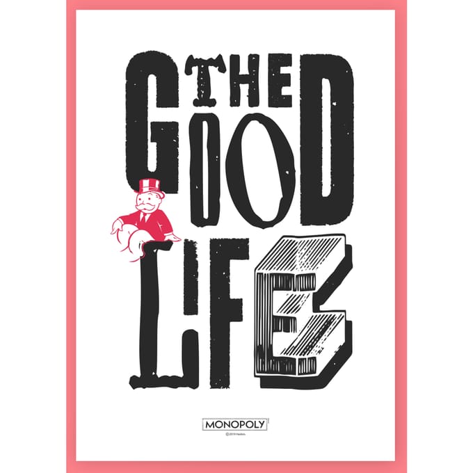 Monopoly The Good Life Art Print - A3