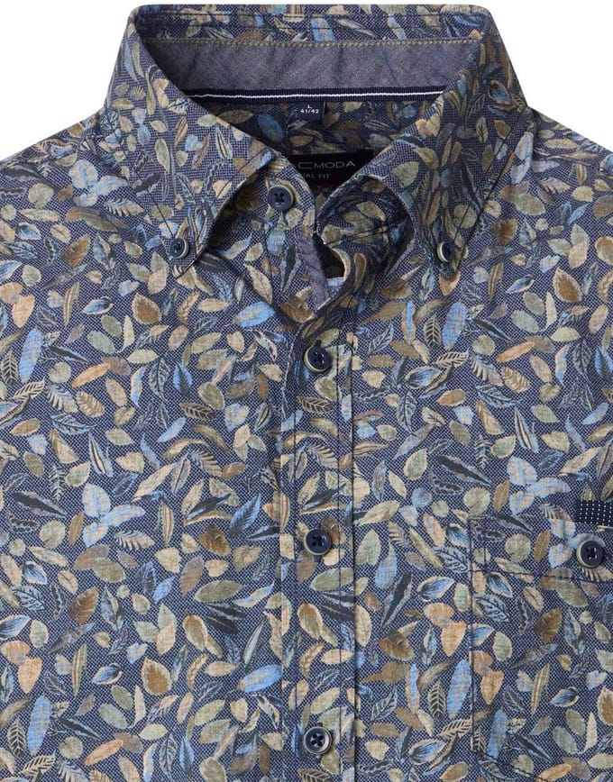 Casa Moda - Heren Overhemd - 454482700 - 100 Blue