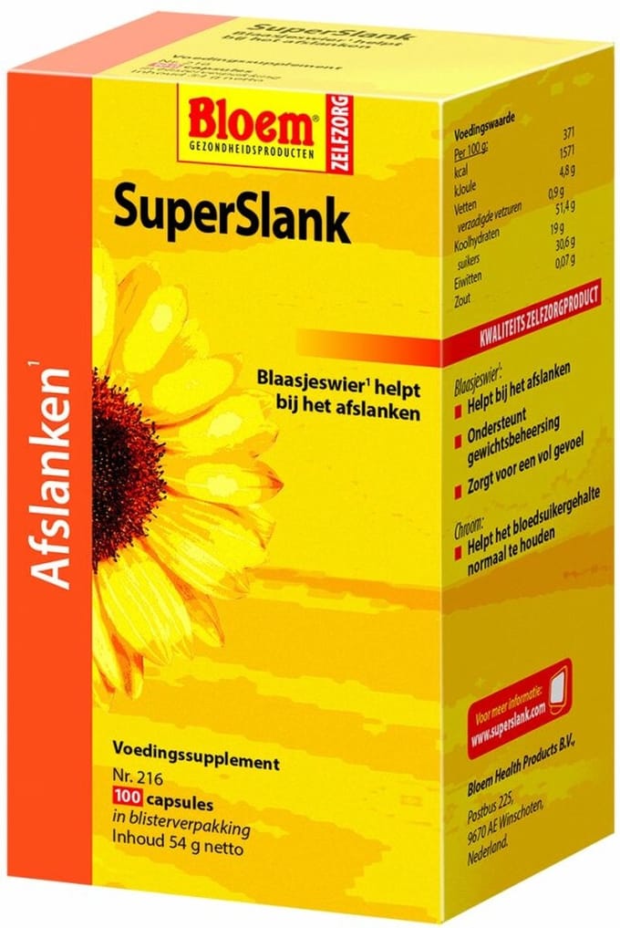 Bloem Superslank - 100 capsules - Voedingssupplement