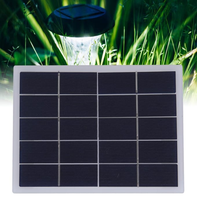 3W 5V Polycrystalline Silicon DIY Zonnepaneel Gelamineerde Plaat Batterijplaat blue