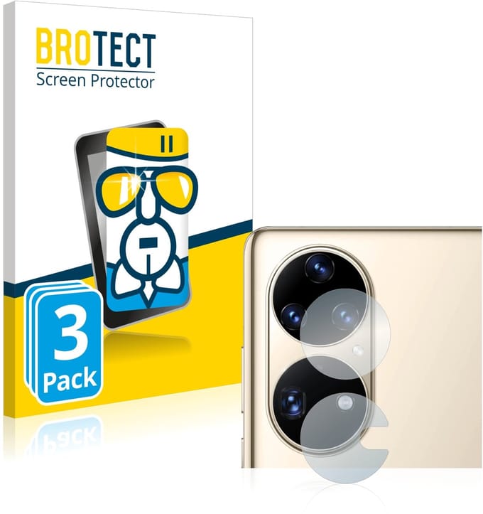 Screenprotector 3 Stuks voor Huawei P50 Pro (ALLEEN Camera Lens) Beschermglas transparant