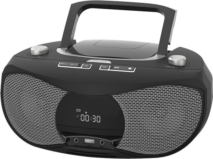 Draagbare CD-speler met Bluetooth, USB en FM-radio