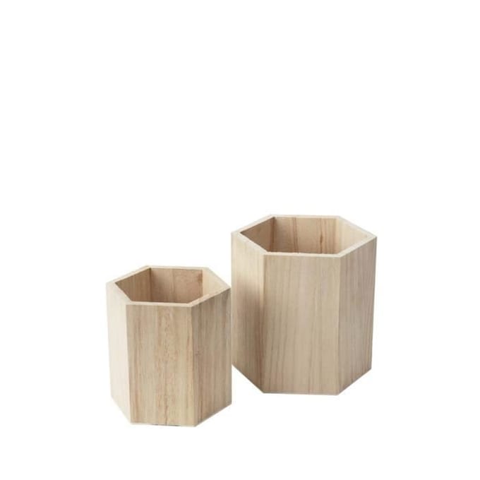 Artemio 2 houten potten