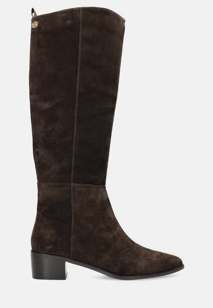 Fred De La Bretoniere - Frolly Slob Boot Suède Donkerbruin - Maat 38