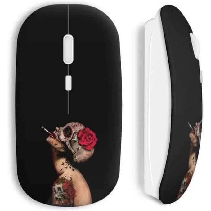 Souris Sans Fil Dark Girl Roses