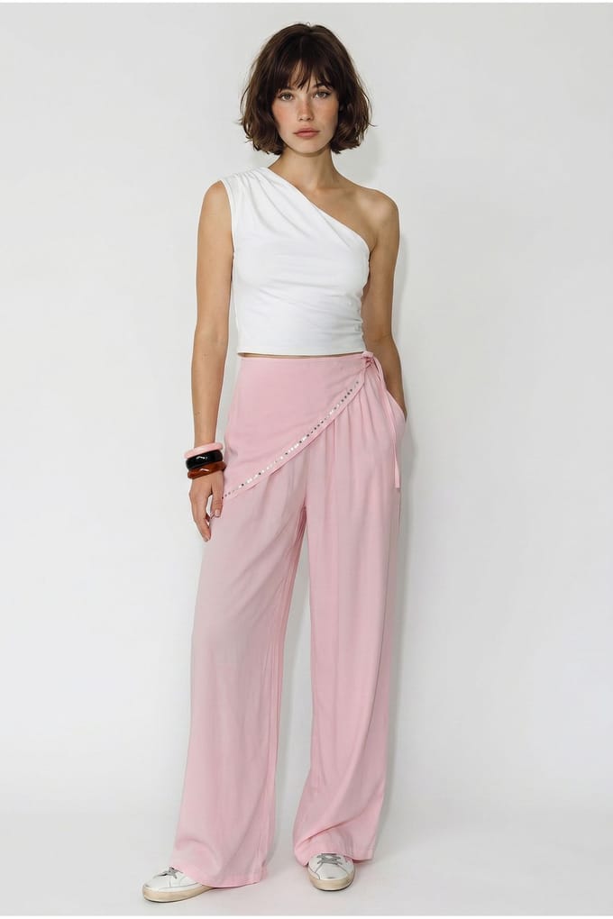 Brede Pijpen Pull-On Broek