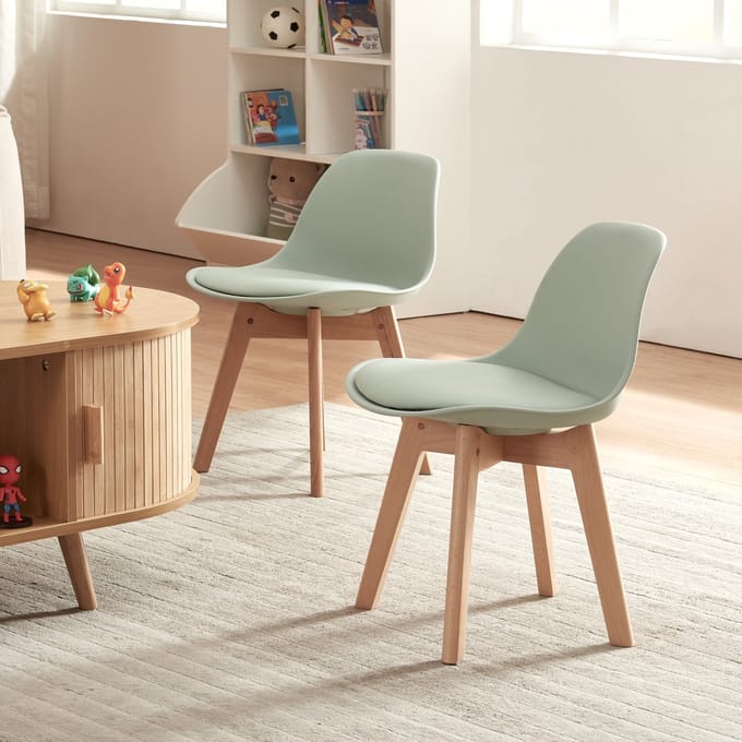 Kinderstoel Elvdal 56x38x33 cm set van 2 mint [en.casa]