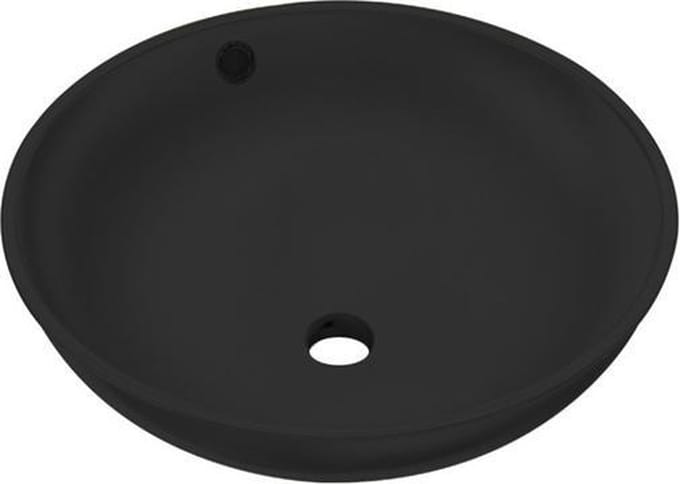 Best Design Waskom Best-Design "Ancona" opbouw-mat-zwart Ø=38cm H=16cm