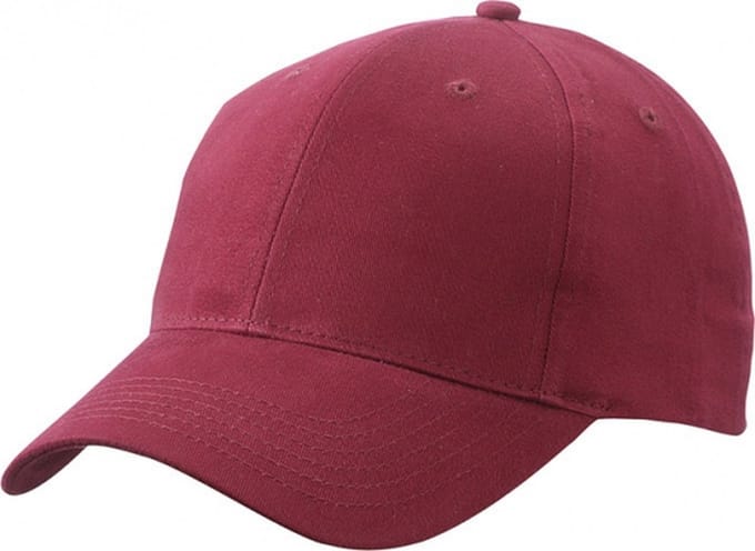 6 panel baseball cap bordeaux
