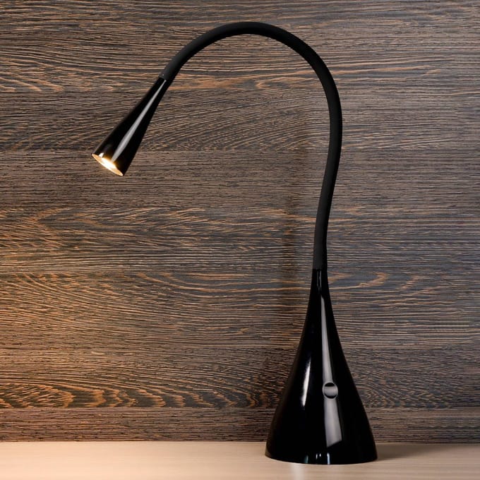 Lucide ZOZY - Bureaulamp - LED Dimbaar - 1x4W 3000K - Zwart