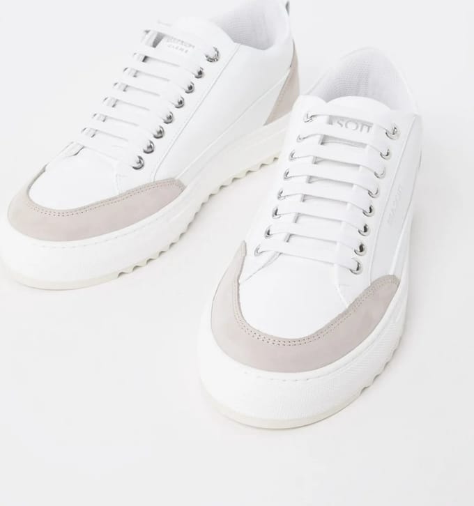 Mason Garments Tia sneaker van leer met details van nubuck - Maat 42