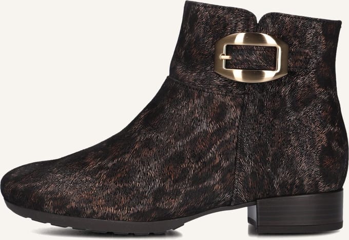 Gabor 714.1 Enkellaarsjes - Enkelboots met rits - Dames - Bruin - Maat 35,5