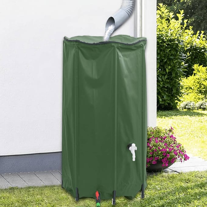 vidaXL Watertank met kraan opvouwbaar 380 L PVC