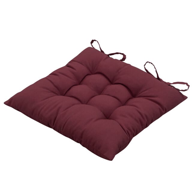 Madison - Zitkussen Panama bordeaux - Ca. 46x46 cm - Set van 4