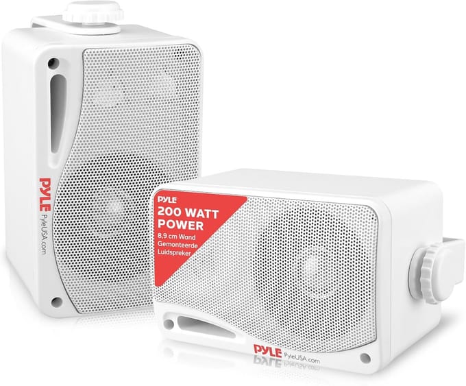 Draadloze Bluetooth Luidsprekers - Waterdichte 3-Weg Actieve Speakers voor Patio en Binnengebruik - 200 Watt
