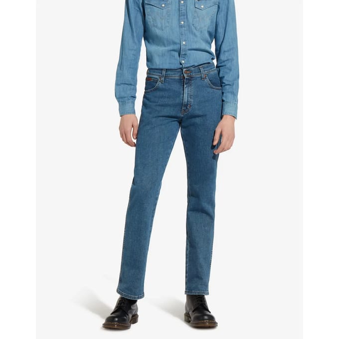WRANGLER TEXAS STONEWASH AUTHENTIC STRAIGHT JEANS-HEREN