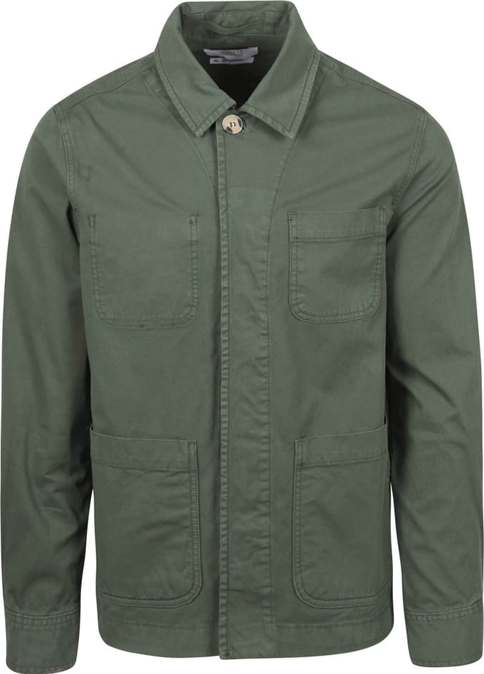 King Essentials The Benjamin Overshirt Olijfgroen - Maat S - Heren
