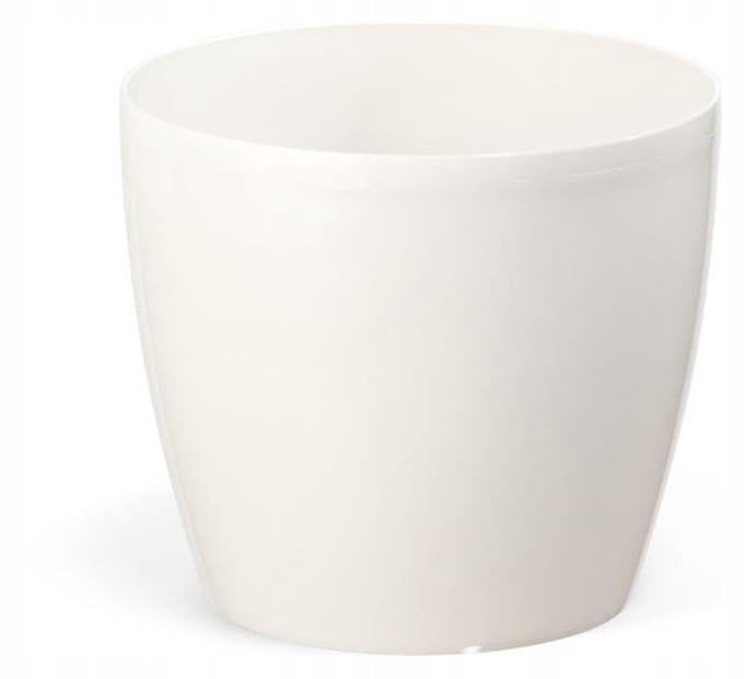 Lamela Magnolia Pot Krem 15.5cm Hoogglans Kunststof