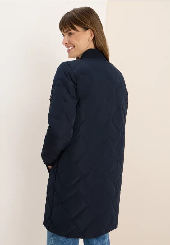 Lange gewatteerde blouson