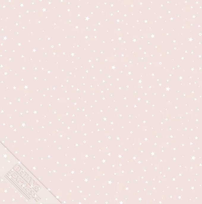 INGK Behang - Puck & Rose - Kinderbehang - Sterren Klein Roze