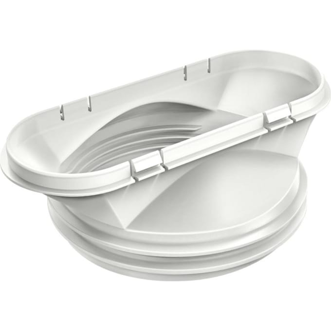 Flexibele Uitlaatslangkraag voor Mobiele Airconditioningapparaten Wasdroger Afzuigkapkraag [15cm interface] wit