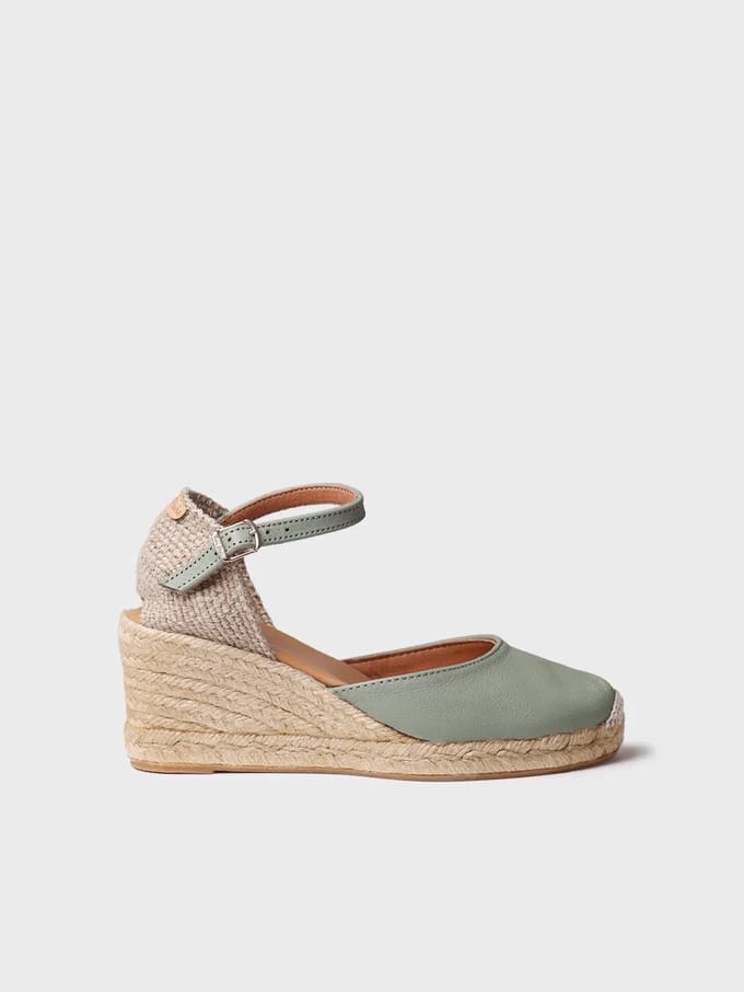 Gesloten leren espadrille | COSTA-5