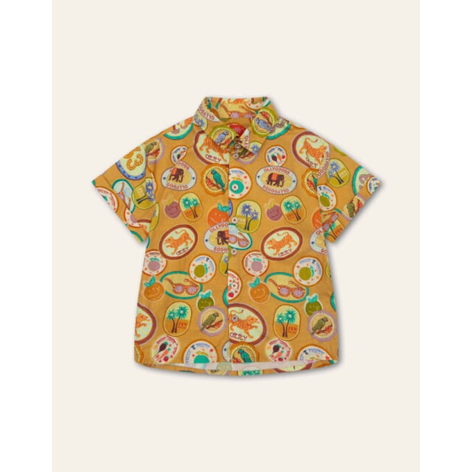 Oilily Bikkel Blouse- maat98/3T Amber Gold