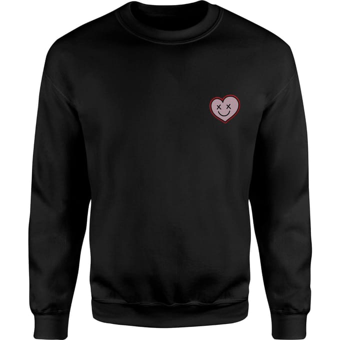 DC Comics XOXO Harley Embroidered Unisex Sweatshirt - Black - XXL