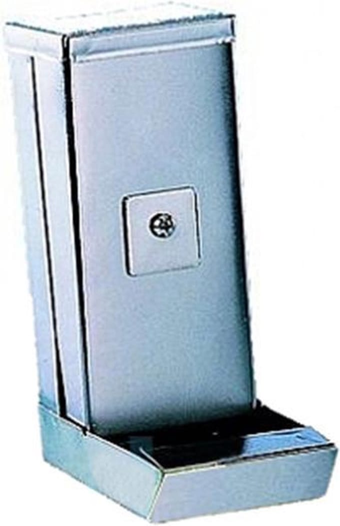Nobby metalen voedersilo extra stevig grijs 16 cm - 1 st