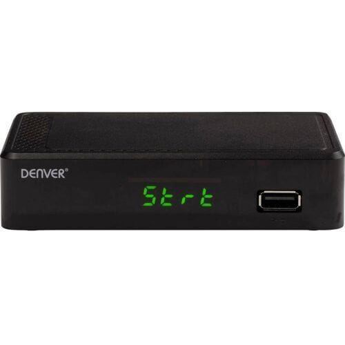 Denver DTB-148 DVB-T2 receiver Opnamefunctie, Duitse DVB-T2 standaard (H.265), Ethernetaansluiting, Front-USB, Geschikt voor LAN