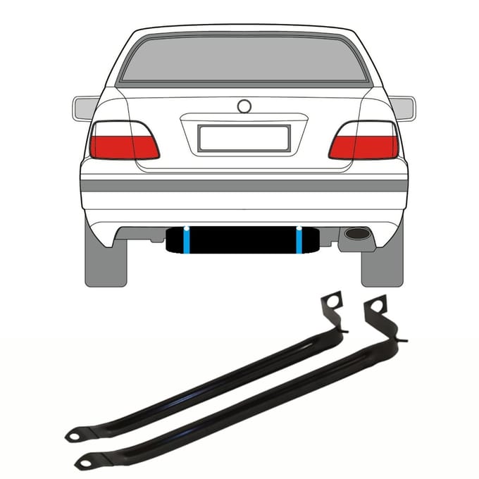 Brandstoftank klemmen voor Mercedes CLK W208 1997-2003