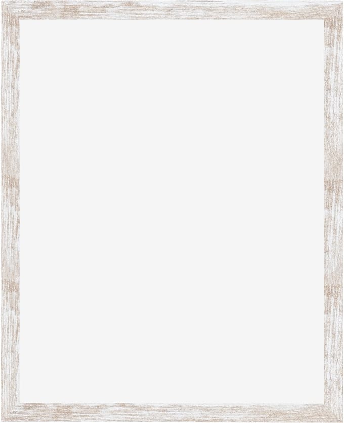 Fotolijst 20x25 cm - MDF - White Wash - Cork
