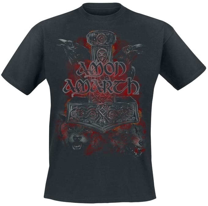 Amon Amarth T-shirt - Crows And Wolves - S tot 4XL - voor Mannen - zwart