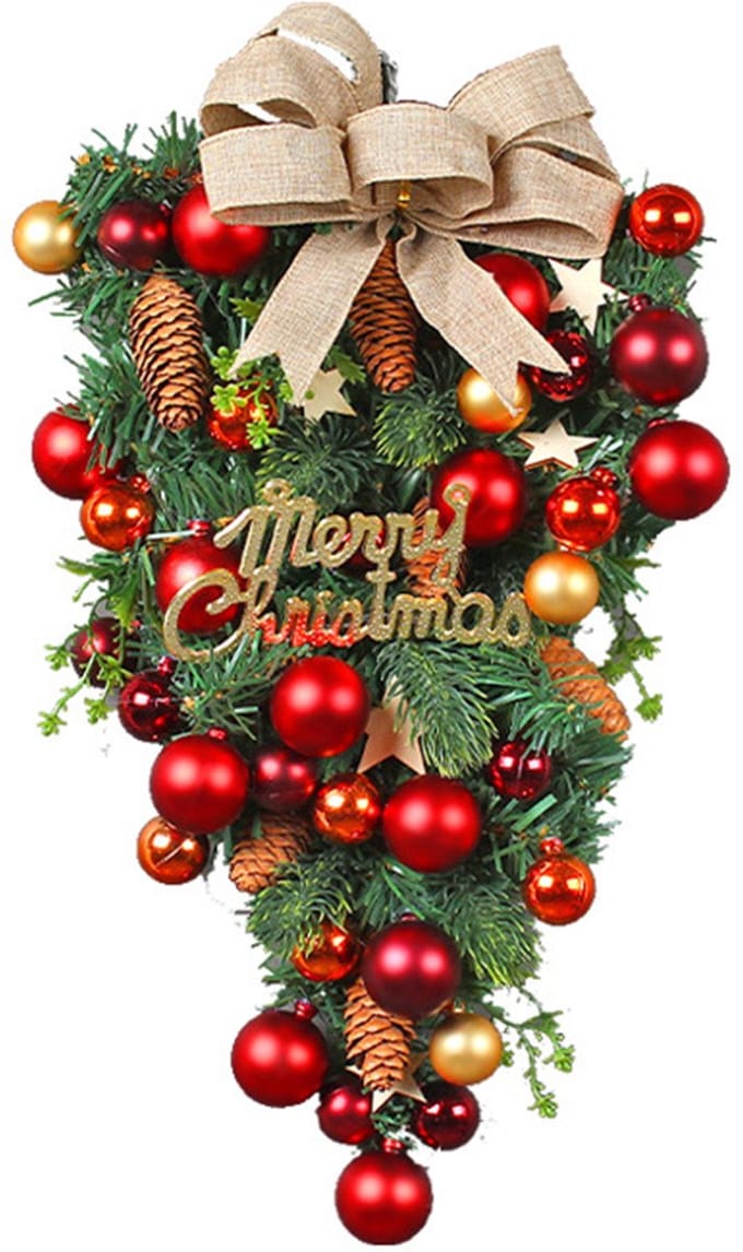Kerst traandruppel swag, kerstdecoraties voor binnen en buiten