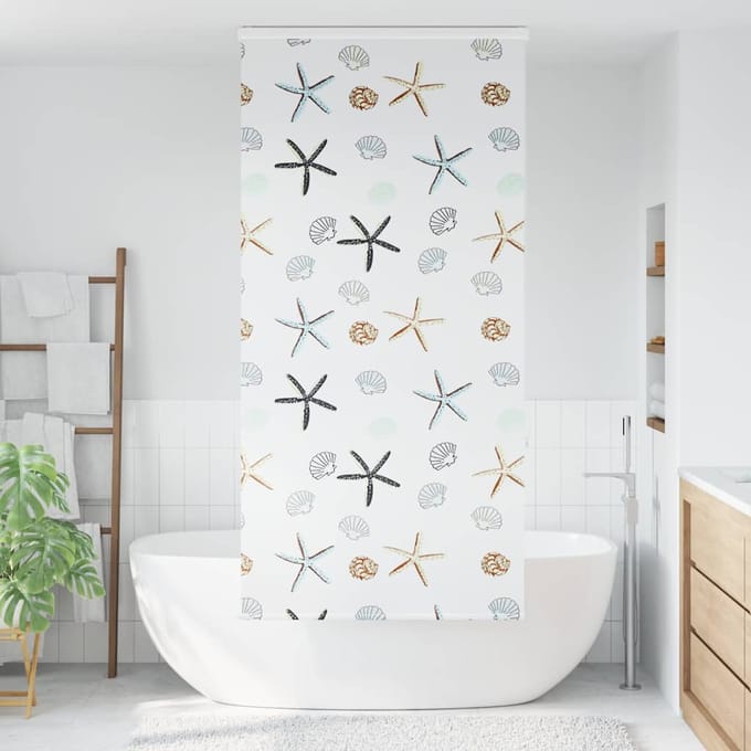 vidaXL - Doucherolgordijn - met - cassette - 100x240 - cm - stofbreedte - 96 - cm