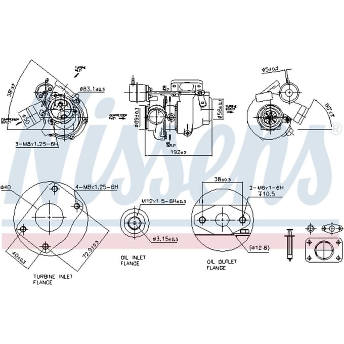 Supercharger, drukvulling NISSENS 93040