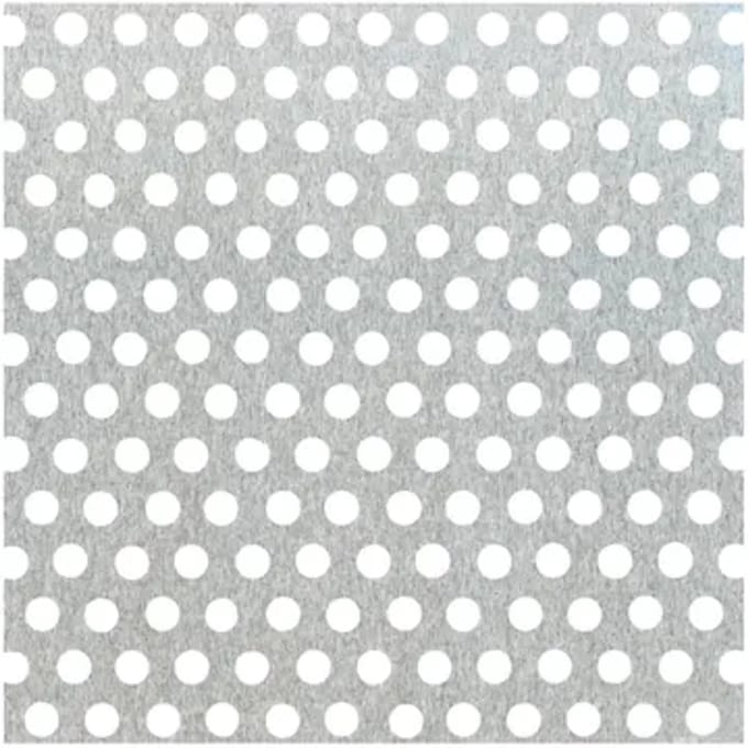 Alberts Geperforeerde Plaat - Aluminium - Blank - Ronde Perforatie - 300x1000x0,8mm