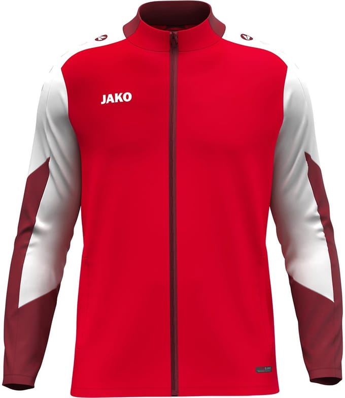 Jako Dynamic Polyestervest Dames - Rood / Wit / Donkerrood | Maat: S