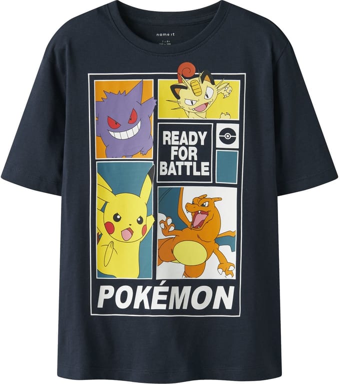 NAME IT - NKMDAMS POKEMON SS NREG TOP BOX NOOS SKY - Jongens - T-shirts