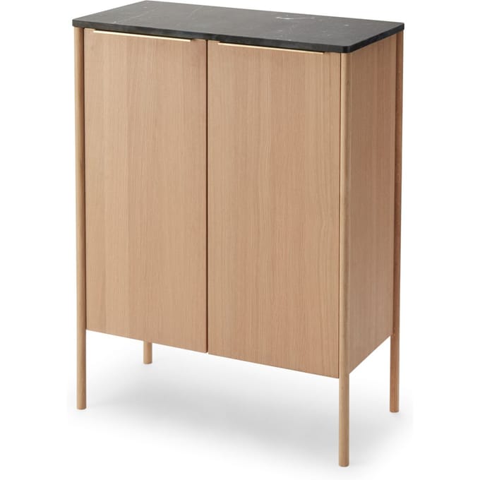 Skagerak by Fritz Hansen Jut High Cabinet - zwart marmer