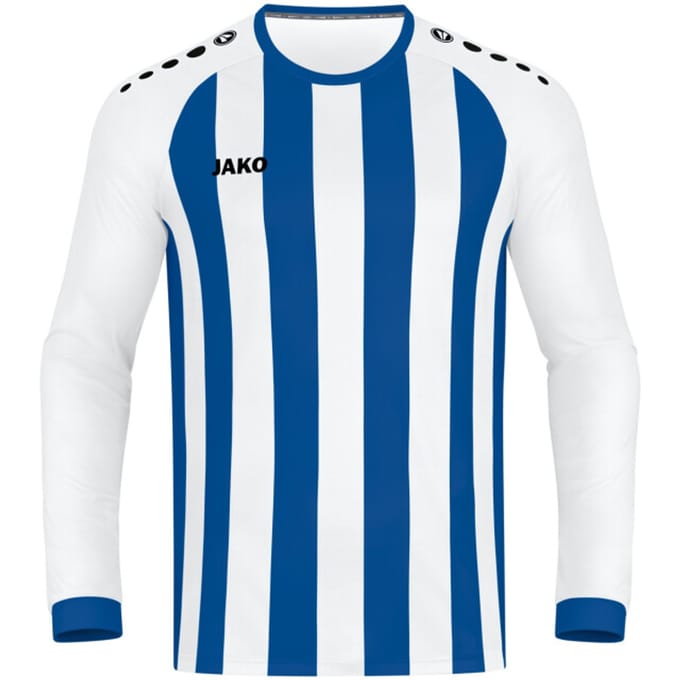 Jako Inter Voetbalshirt Lange Mouw Heren - Sportroyal / Wit | Maat: M